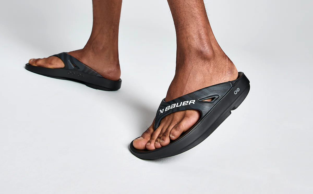 BAUER/OOFOS Men's OOriginal Sport Sandal – Black Asphalt - Image 9