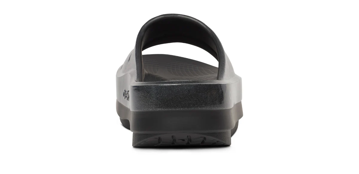 Women's OOmega OOahh Stacked Sandal - Black Sparkle - Image 5