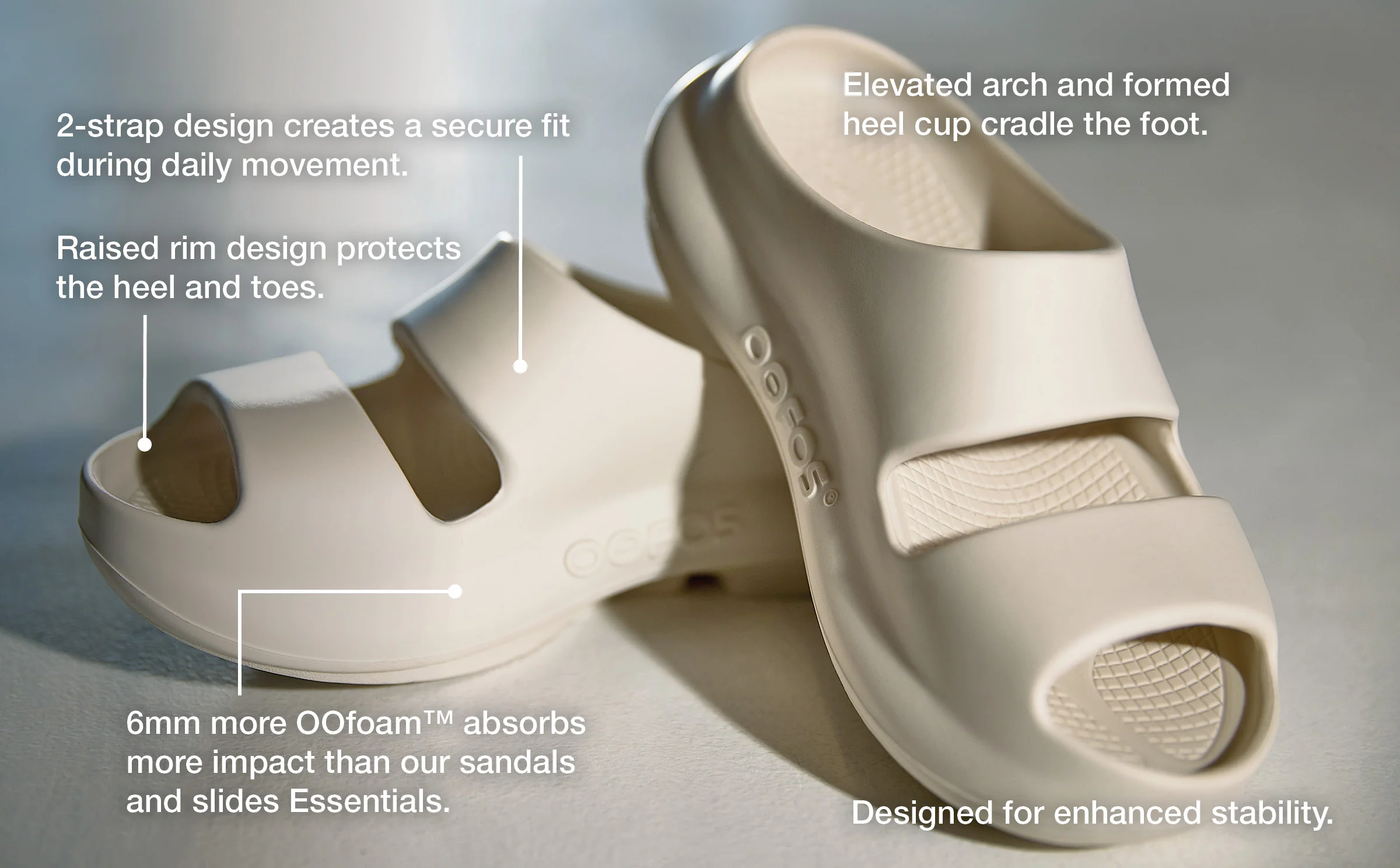 Women's OOyea Slide Sandal - Chalk - Image 3